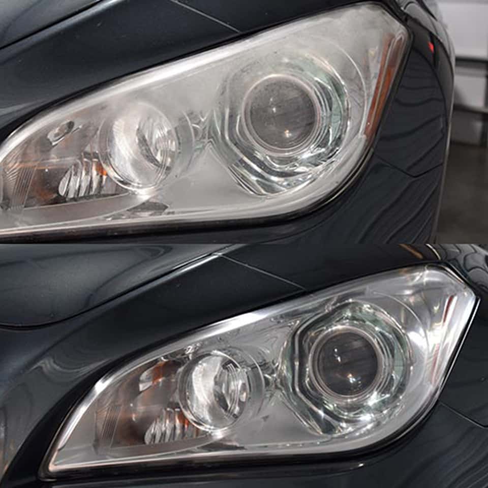Headlight restoration example 10