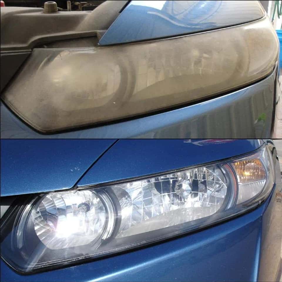 Headlight restoration example 4