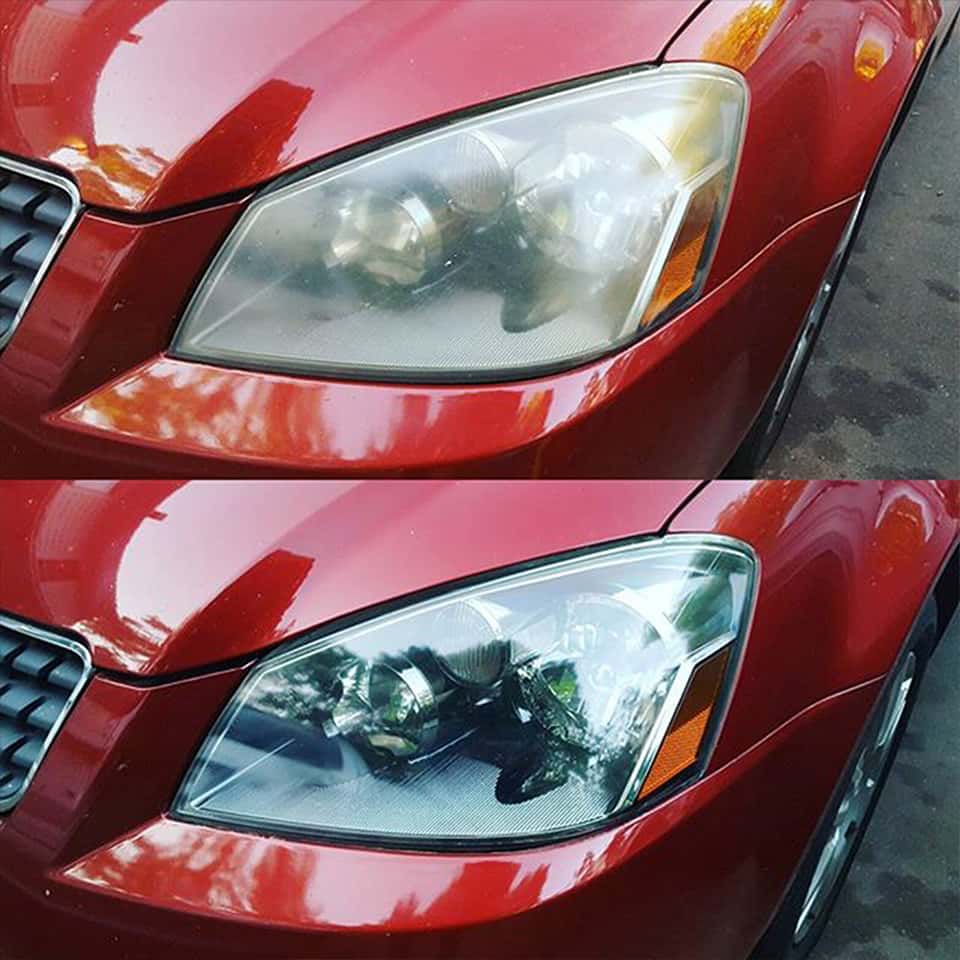 Headlight restoration example 5